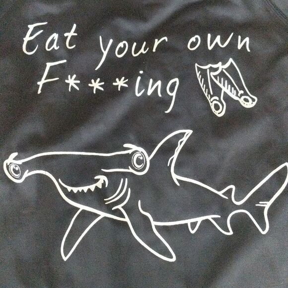 Rash Guard With Shark Motif - Picture 8 of 11